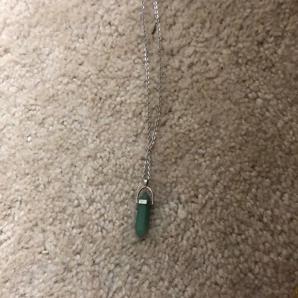 super cute teal necklace!
